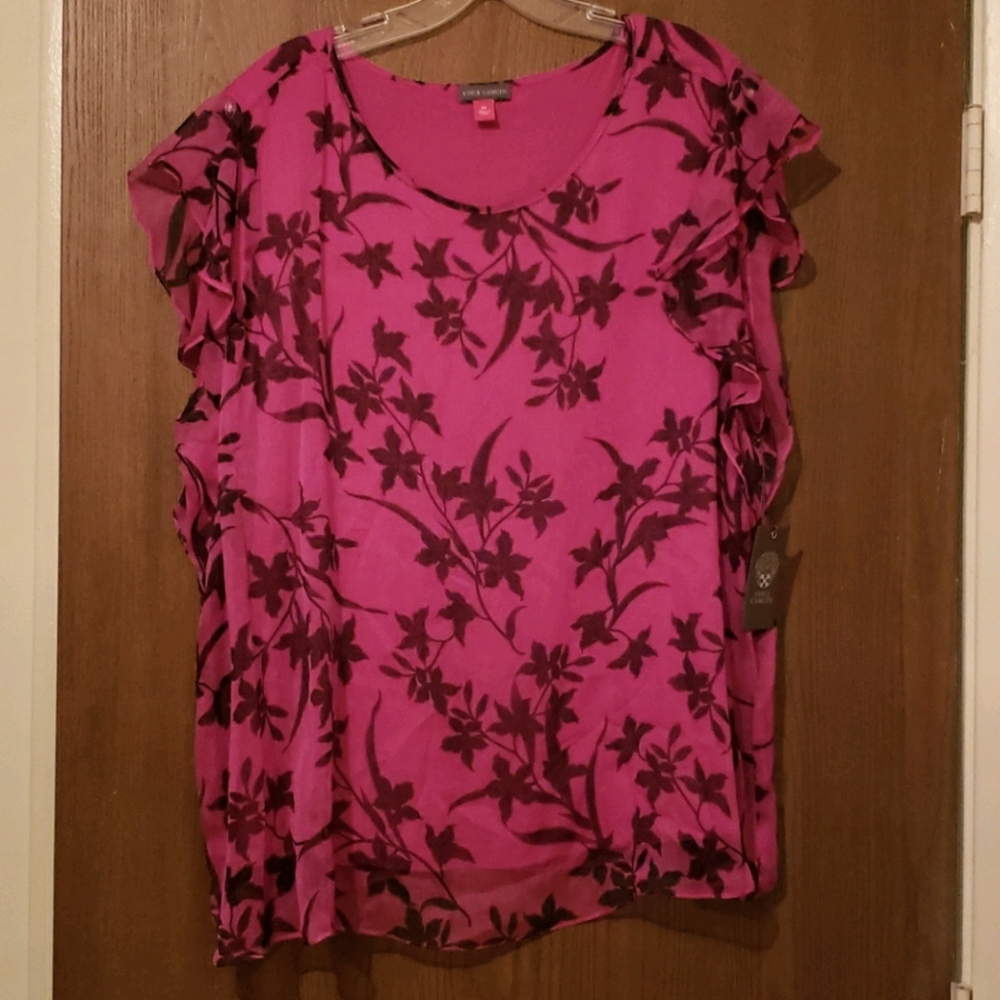 Vince Caputo Butterfly Sleeve Top